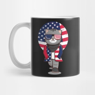 American Fashionista Cat Mug